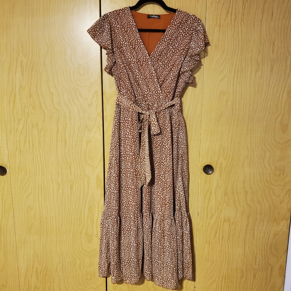 Nursing access midi dress